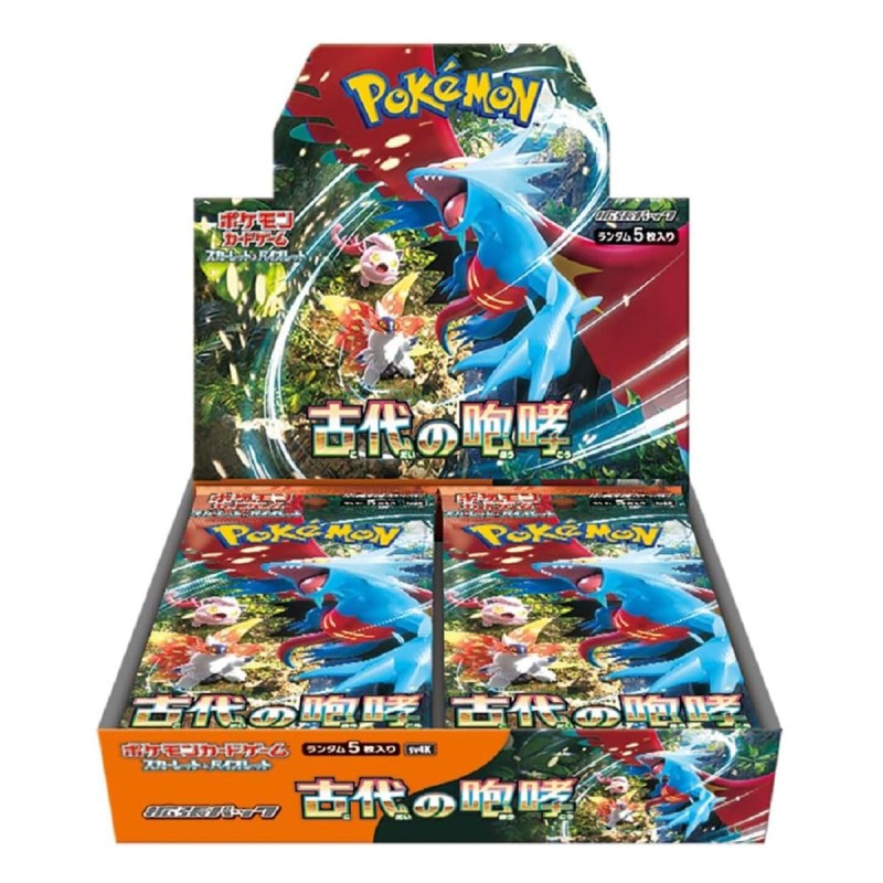 Pokemon Scarlet & Violet SV4K Ancient Roar ប្រអប់ប៊ូស្ទ័រ ភាសាជប៉ុន