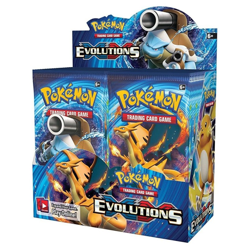 XY Evolutions ប្រអប់ប៊ូស្ទ័រ 36 កញ្ចប់ប៊ូស្ទ័រs Trading Card Game POKEMON TCG