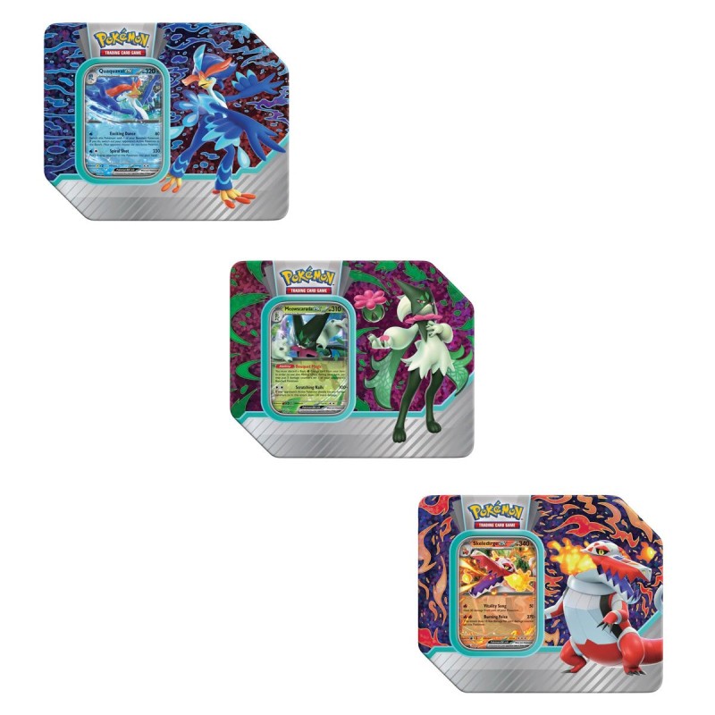 POKEMON TCG Paldea Partners Tins (ឈុត 3)