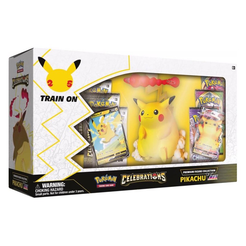POKEMON Celebrations Premium Figure ឈុតប្រមូល Pikachu Vmax
