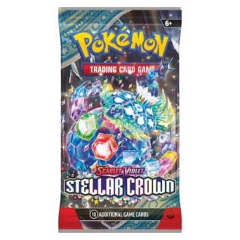 Scarlet & Violet Stellar Crown កញ្ចប់ប៊ូស្ទ័រមួយកញ្ចប់ POKEMON TCG