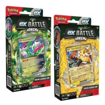 POKEMON TCG Tapu Koko ex & Iron Leaves ex Battle Deck (Pair)