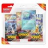 POKEMON TCG Scarlet & Violet Surging Sparks កញ្ចប់ កញ្ចប់ Booster Blister 3 កញ្ចប់s (Pair)