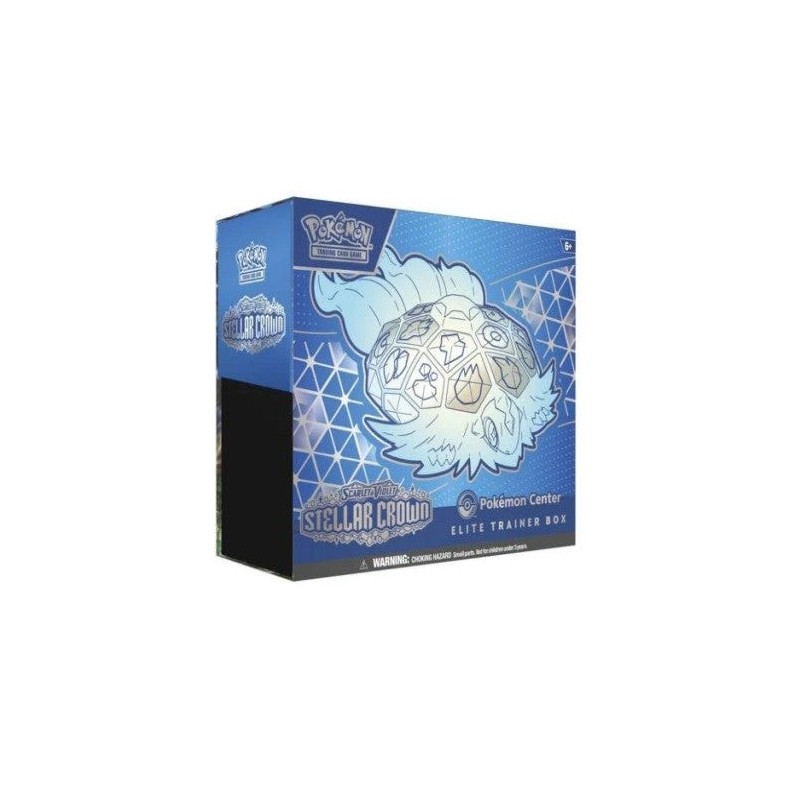 POKEMON TCG Scarlet & Violet Stellar Crown Pokemon Centre ប្រអប់ Elite Trainer