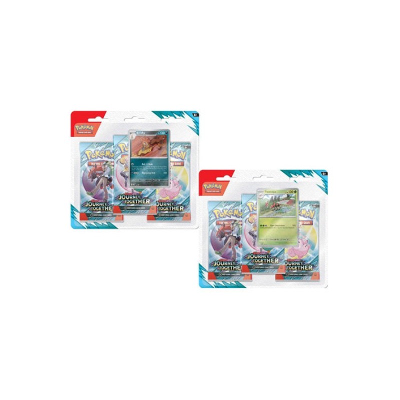 Scarlet & Violet Journey Together Three Booster Blisters (Pair) POKEMON TCG