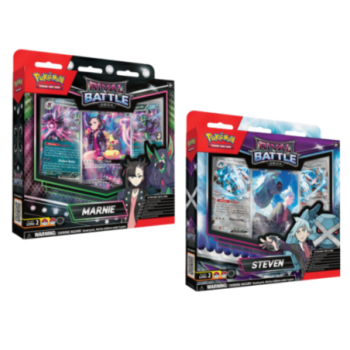 Pokemon TCG Rival ហ៊ូកាត Battle Marnie/Steven (Pair)