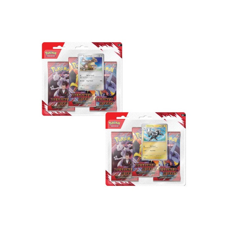 Scarlet & Violet Destined Rivals Three Booster Blisters (Pair) POKEMON TCG