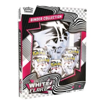 Scarlet & Violet White Flare Binder ឈុតប្រមូល Pokemon TCG