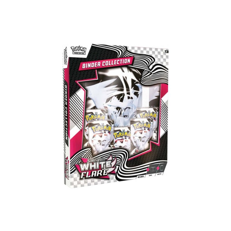 Scarlet & Violet White Flare Binder ឈុតប្រមូល Pokemon TCG