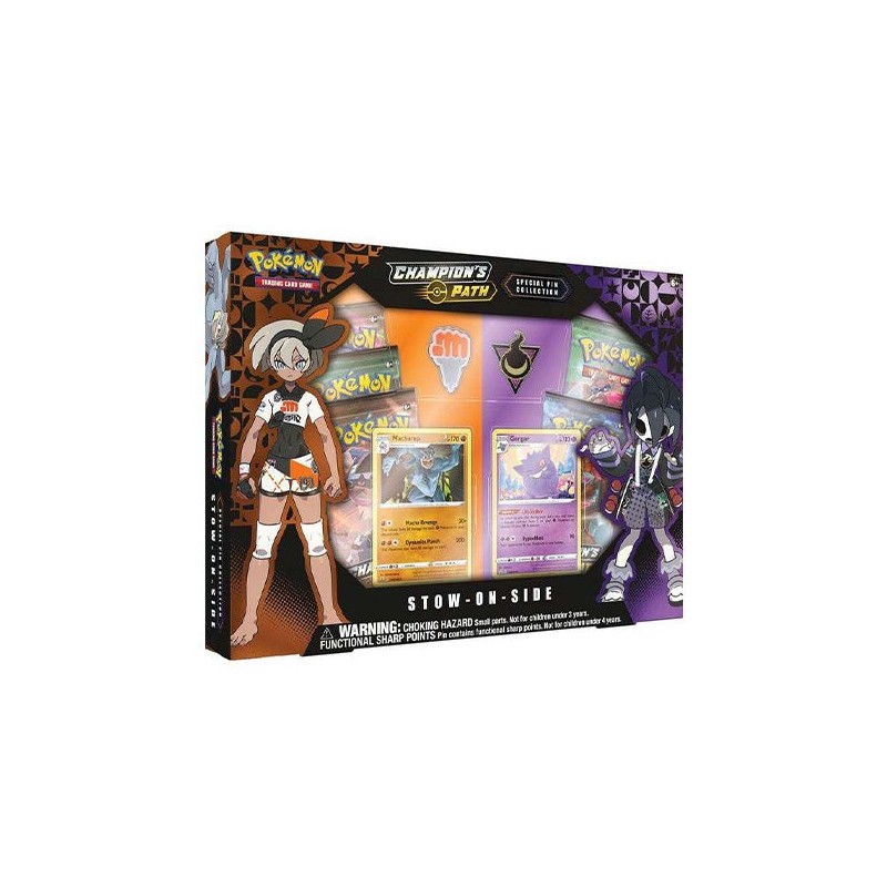 Champion's Path Stow-On-Side Special Pin ប្រអប់ឈុតប្រមូល Pokemon TCG