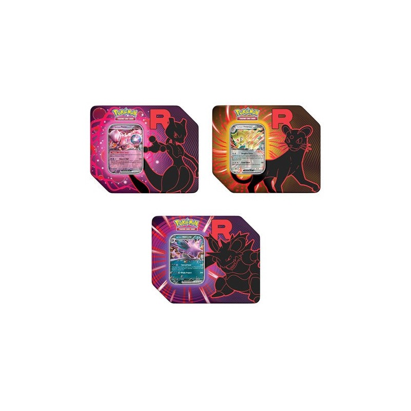 Team Rocket Tins (Set of 3) Pokemon TCG