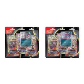 Pokemon TCG Mega Evolution Phantasmal Flames Three Booster Blisters (Pair)