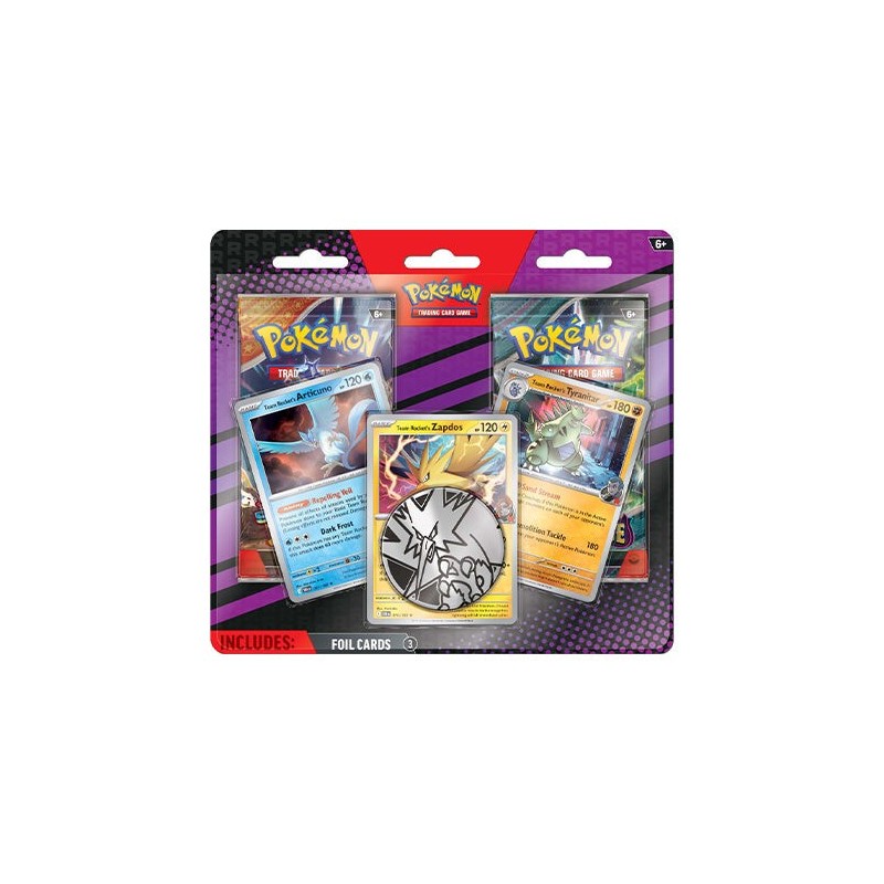 Pokemon TCG Enhanced 2 Pack Blister (Team Rocket's Articuno - Zapdos - Tyranitar)