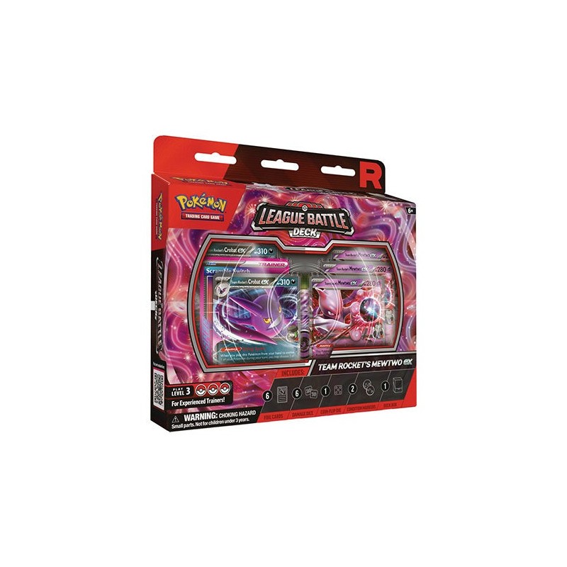 Pokemon TCG Team Rocket’s Mewtwo ex ហ៊ូកាត League Battle