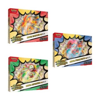 Pokemon TCG Mega Evolution Ascended Heroes Mega Meganium / Mega Emboar / Mega Feraligatr ex Box (ឈុត 3)