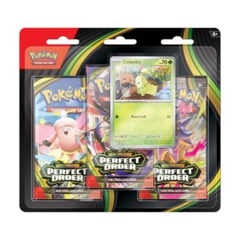 Pokemon TCG Mega Evolution Perfect Order Three Booster Blister