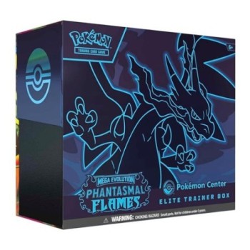 Pokemon Mega Evolution Phantasmal Flames Pokemon Center ប្រអប់ Elite Trainer