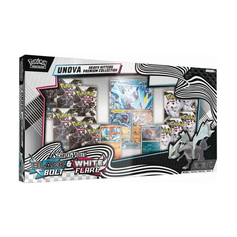 Pokemon Black Bolt & White Flare Unova Heavy Hitters ឈុតប្រមូលពិសេស